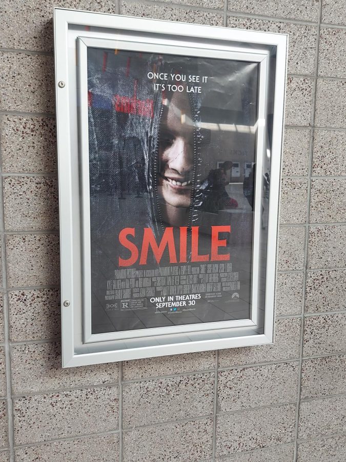 Smile movie poster seen outside of Harkins theater in Cerritos on Oct. 8, 2022.