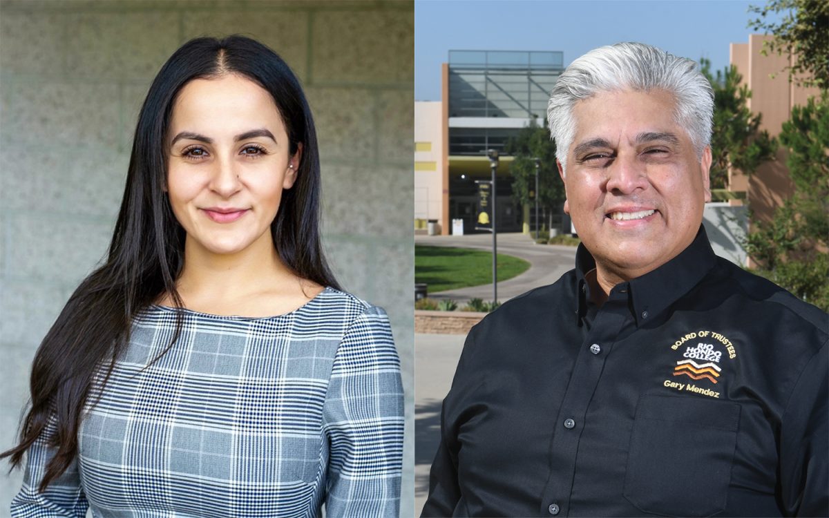 (Left to right.) Kristal Orozco and Gary Mendez candidates running for RHC trustee seat. 